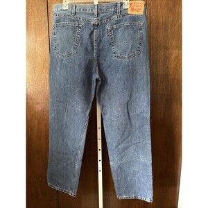 Levis 550 Jeans Mens 40x32 100% Cotton Blue Straight Leg